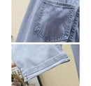 High Waist Wide Leg Jeans Women New Casual Thin Straight Loose Jeans Vintage Long Pants   B191555 - TUZZUT Qatar Online Shopping