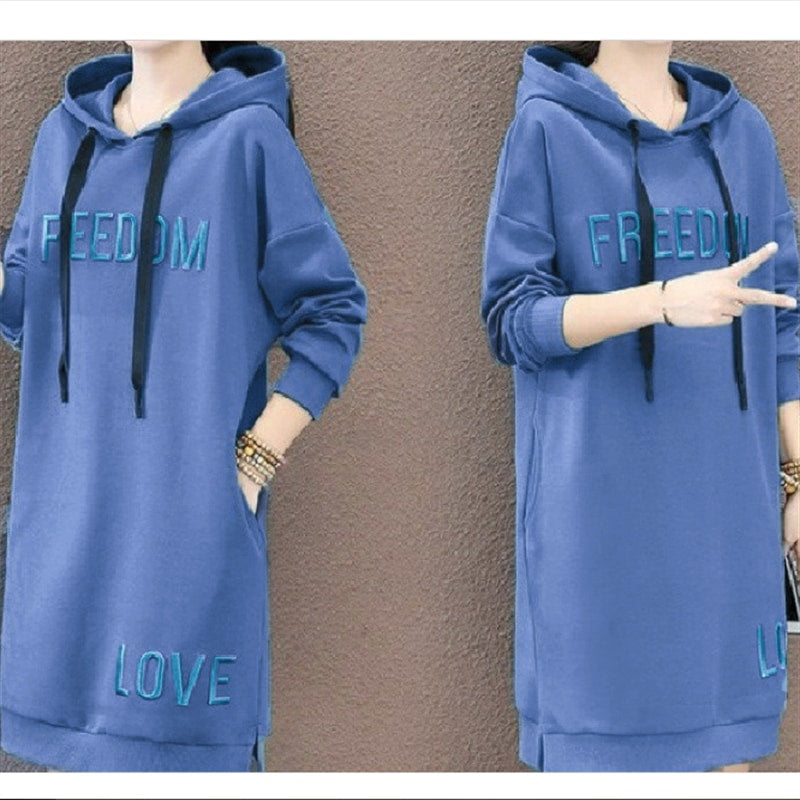 Women's Long Sleeve Hoodie Dress - Size XL - 340620