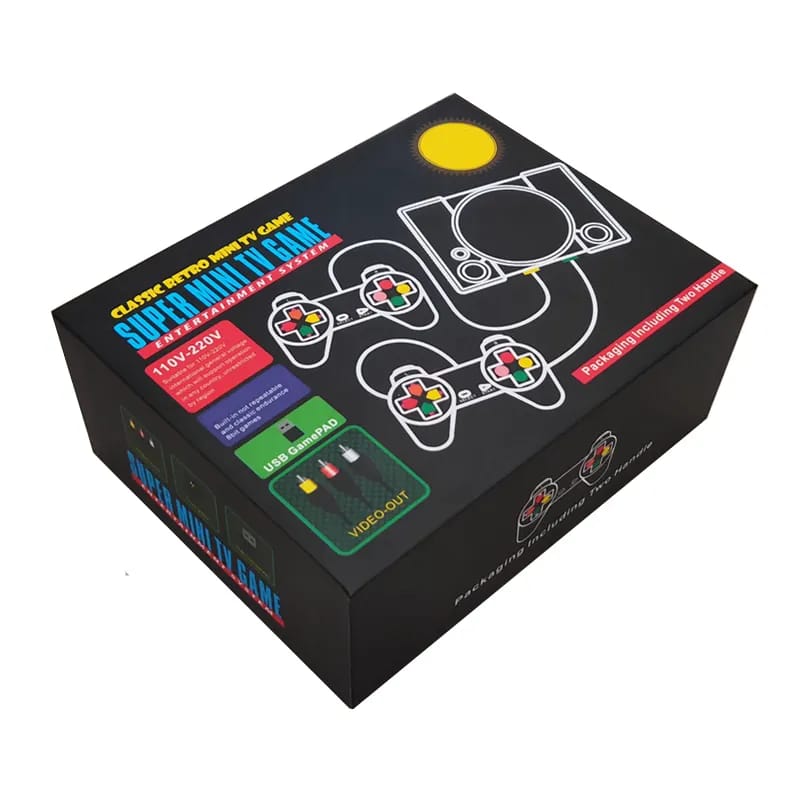 Classic 8-bit Nostalgic host for PS1 can store 620 Game Enthusiast Entertainment System Retro Double Battle Game Console