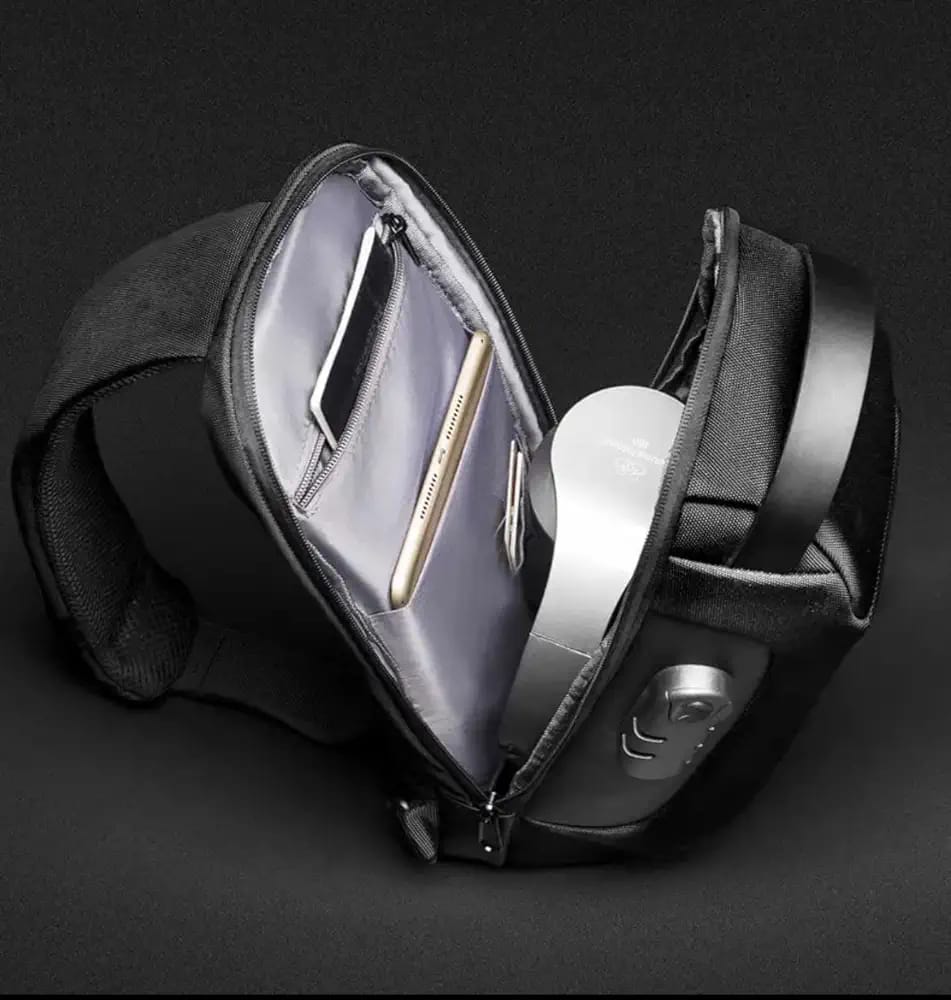 Mens Side Chest Bag with USB,Tablet Water Scratch Resistant Shoulder Bag with two Handle for Travel Daily Use - S4370202 Mens Side Chest Bag with USB,Tablet Water Scratch Resistant Shoulder Bag with two Handle for Travel Daily Use - S4370202