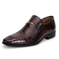 Crocodile-Embossed Leather Shoes 3195 - TUZZUT Qatar Online Shopping
