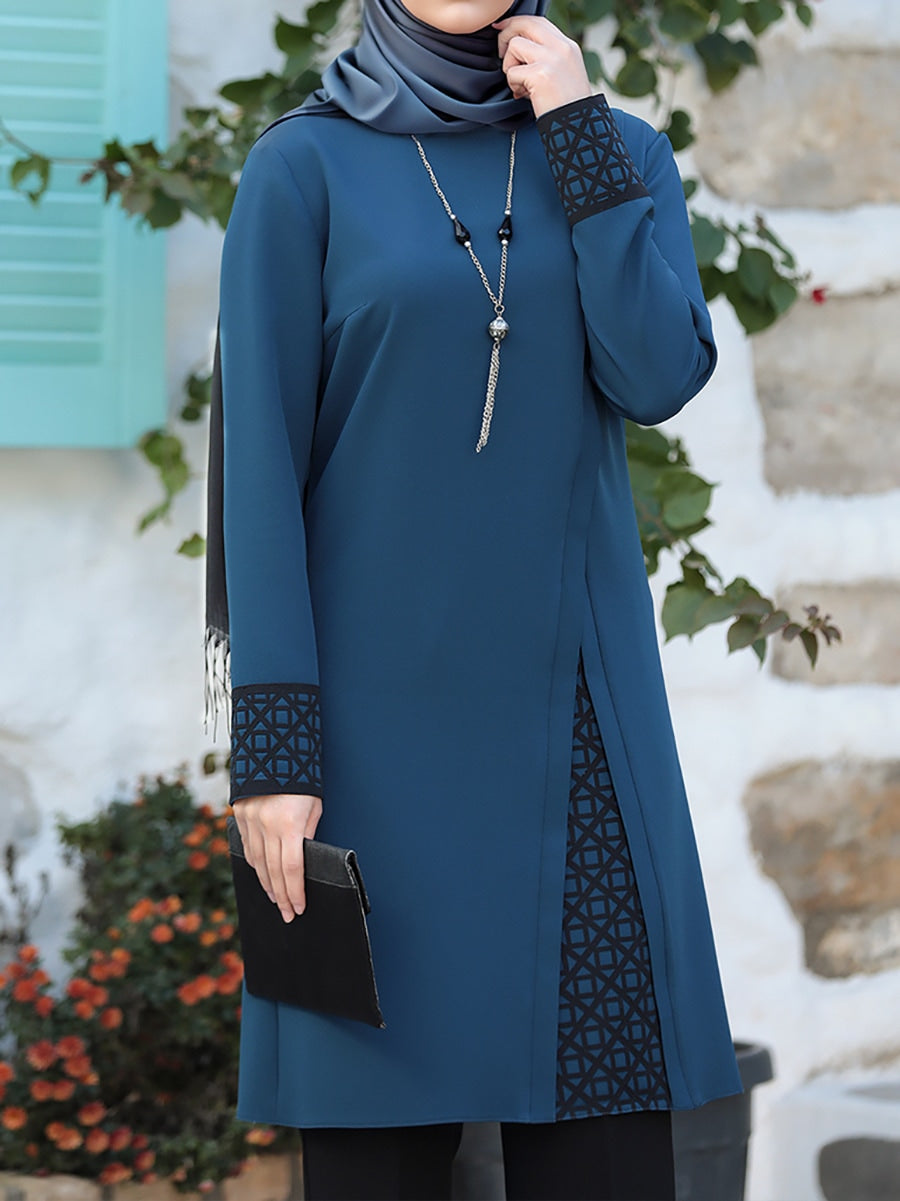 2 Pcs Women's Long Sleeve Solid Color Arabian Set L 445637 2 Pcs Women's Long Sleeve Solid Color Arabian Set L 445637