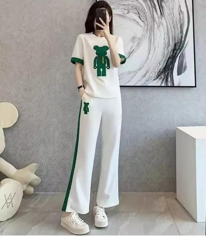 Women's Casual Sports Suit Fashion Two-piece Set 434353 Women's Casual Sports Suit Fashion Two-piece Set 434353