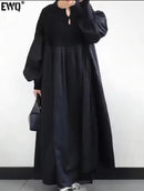 New Arrival Sweater Long Dress Fashionable Long-Sleeved Dress  208794 - TUZZUT Qatar Online Shopping