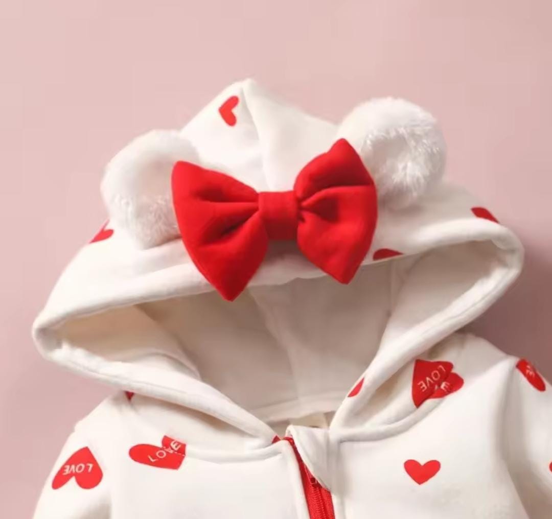Baby Unisex Hooded Rompers Warm Thicken Jumpsuits S5119326 Baby Unisex Hooded Rompers Warm Thicken Jumpsuits S5119326