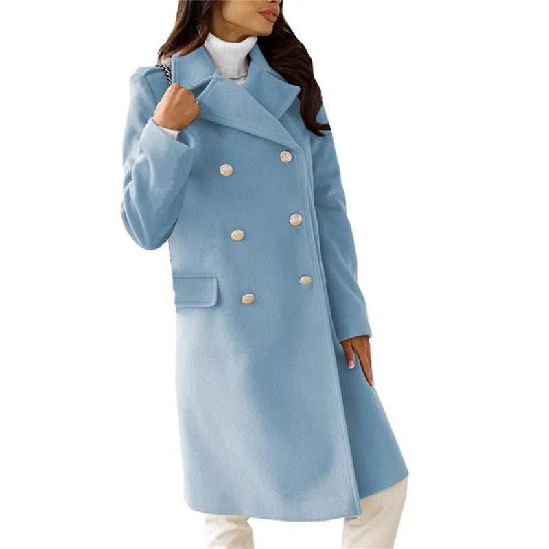 Women's Overcoat Blouse Womens Wool Winter Jackets for Winter S1526571 - Tuzzut.com Qatar Online Shopping