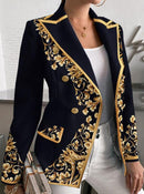 Women's Casual Long Sleeve Blazer Coat   81009120 - TUZZUT Qatar Online Shopping