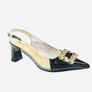 Women's Spring Summer Outdoor Transparent High Heels With Rivets 808826 - TUZZUT Qatar Online Shopping