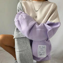 Three-dimensional foam splicing color hoodie plus fleece hoodie men and women 2XL 026119786 - Tuzzut.com Qatar Online Shopping