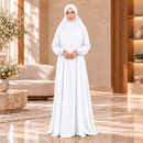 Women's Isdal Prayer Dress Abaya Asdal with Ruffled Cuffs PD831