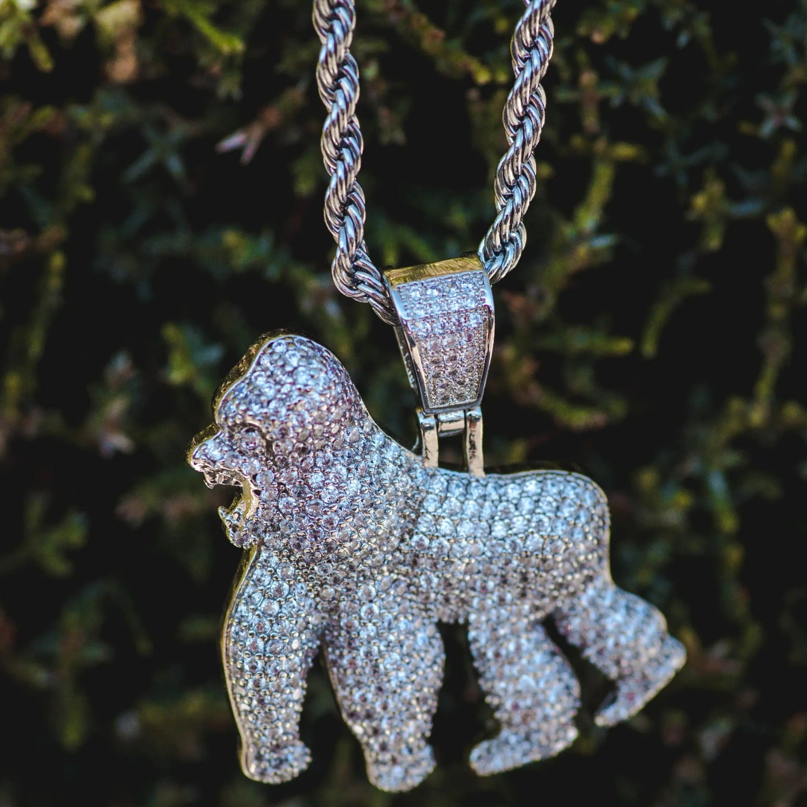 Gorilla Pendant Chain Necklace DN2084 Gorilla Pendant Chain Necklace DN2084