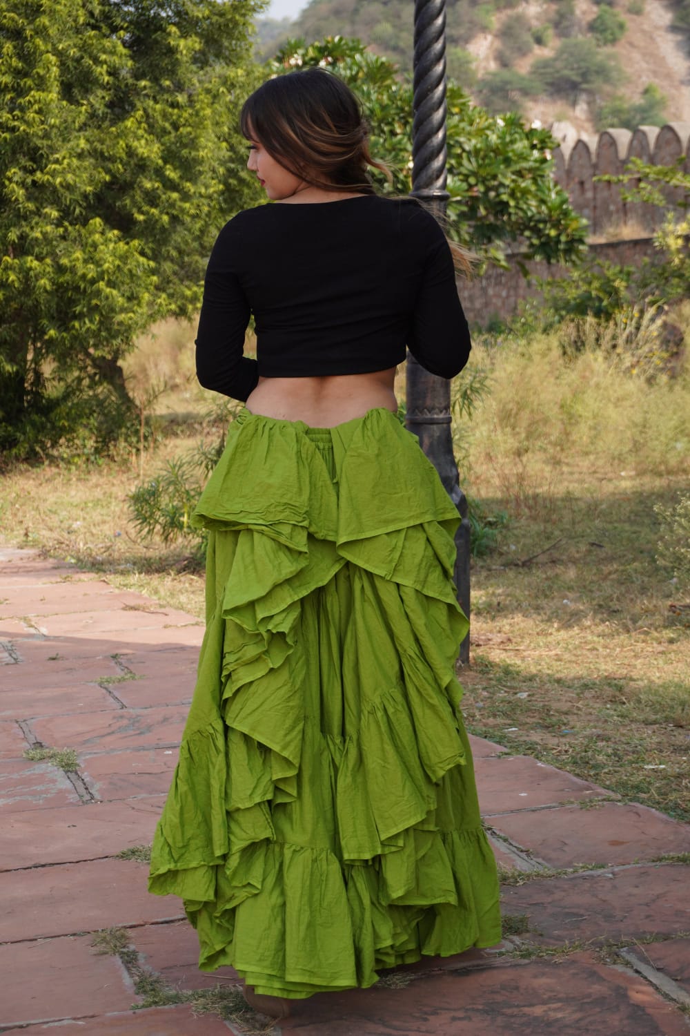Elegant Solid Pleated Women Skirts 112203 Elegant Solid Pleated Women Skirts 112203