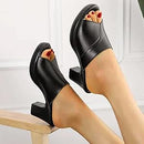 Chunky Heel Slide Womens Sandals Heels Platform Heel Open toe Sandals   B426680 - TUZZUT Qatar Online Shopping