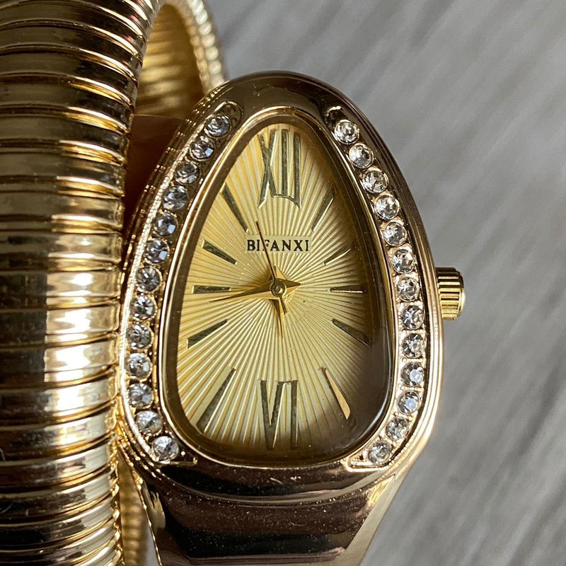 Women's Gold Watch B-10495 - TUZZUT Qatar Online Shopping