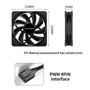 TEUCER CPU Desktop Chassis Cooling Fan B12025 - TUZZUT Qatar Online Shopping