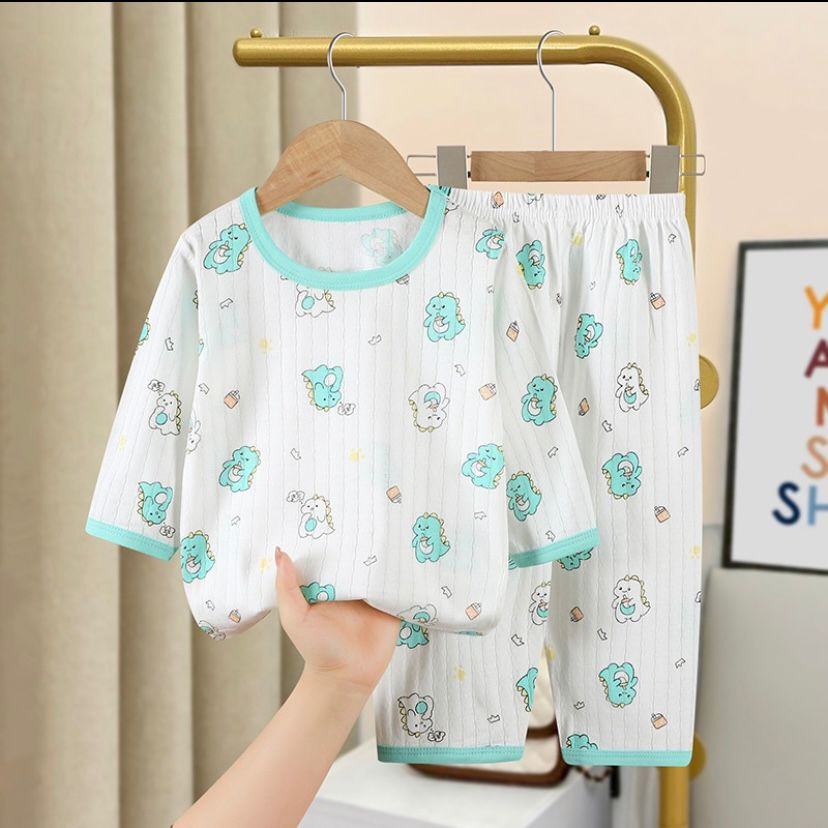 Children Boys Girls Baby Floral Long Sleeve Home Sleepwear Set 533494 (100cm) Children Boys Girls Baby Floral Long Sleeve Home Sleepwear Set 533494 (100cm)