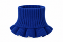 Girl ’ Royal Blue Rib-Knit Neck Warmer with Ruffled Trim 61471