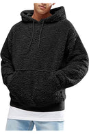 Men's Faux Fur Solid Plain Hoody Sports Winter Gym Workout Running Travel Trekking Sweatshirts Hoodies for Men Women Soft Fur Winter Casual Wear   136222 - TUZZUT Qatar Online Shopping