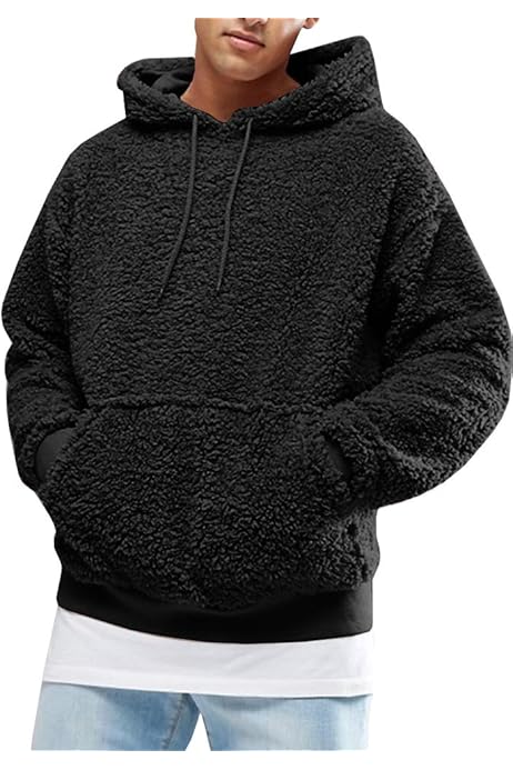 Men's Faux Fur Solid Plain Hoody Sports Winter Gym Workout Running Travel Trekking Sweatshirts Hoodies for Men Women Soft Fur Winter Casual Wear 136222 Men's Faux Fur Solid Plain Hoody Sports Winter Gym Workout Running Travel Trekking Sweatshirts Hoodies for Men Women Soft Fur Winter Casual Wear 136222