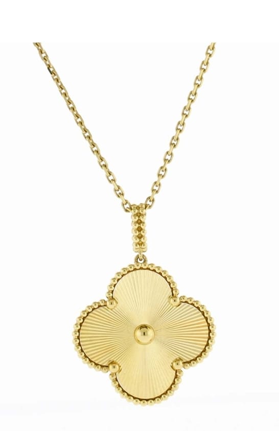 Magic Yellow Gold Long Necklace DN2070 - TUZZUT Qatar Online Shopping