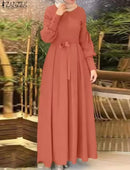 Islamic Dresses for Women, Long Sleeve Hijab, Casual Robe, Turkish Kaftan, Solid Color, Elegant,    S4764034 - TUZZUT Qatar Online Shopping