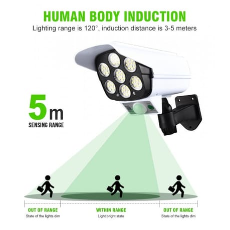 Solar Outdoor Security Movement Sensor Light With Remote - JD-2178T S4180056 - Tuzzut.com Qatar Online Shopping