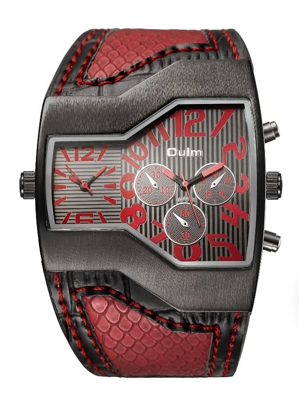 OULM Dual Time Sports Quartz watch W7528 - TUZZUT Qatar Online Shopping