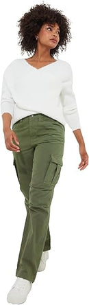 Joe Browns Women's Woven Multipocket Cargo Trousers Casual Pants   S286647 - TUZZUT Qatar Online Shopping