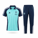 Size- 2XL Men's Aqua & Navy Football Training Set – Polo Shirt and Track Pants MF 1898