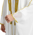 Arabian Men's Long Sleeve Garter Gold Bead Chiffon Outer Cloak    B262735 - TUZZUT Qatar Online Shopping