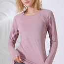 Women's Long Top Sleeve Loose Fitness T-Shirt   B264389 - TUZZUT Qatar Online Shopping