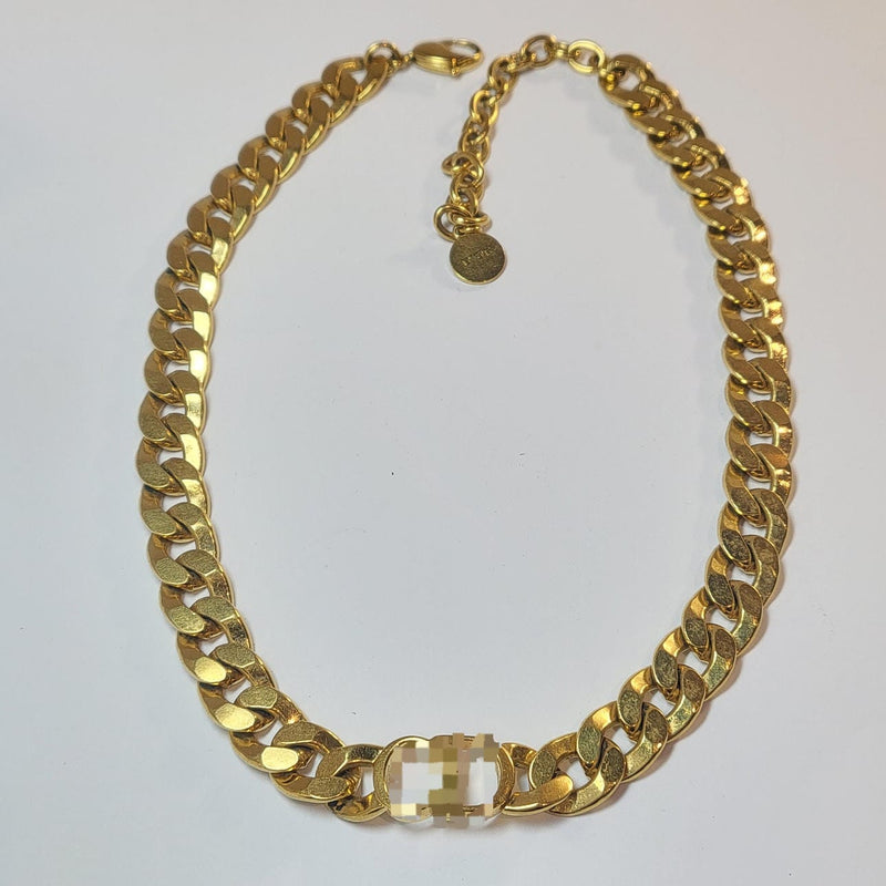 Necklace With Cuban Chain DN2009 - TUZZUT Qatar Online Shopping