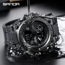 Sanda Digital Watch Men g Style, Military Sports Watches, Dual Display -06 - Tuzzut.com Qatar Online Shopping