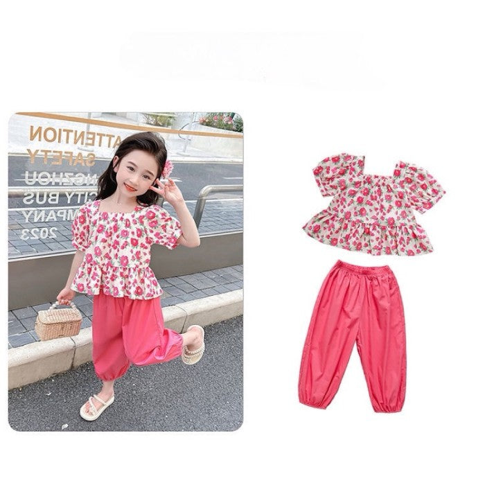 Summer Baby Girls Shirt Pants Toddler Set 574275 Summer Baby Girls Shirt Pants Toddler Set 574275