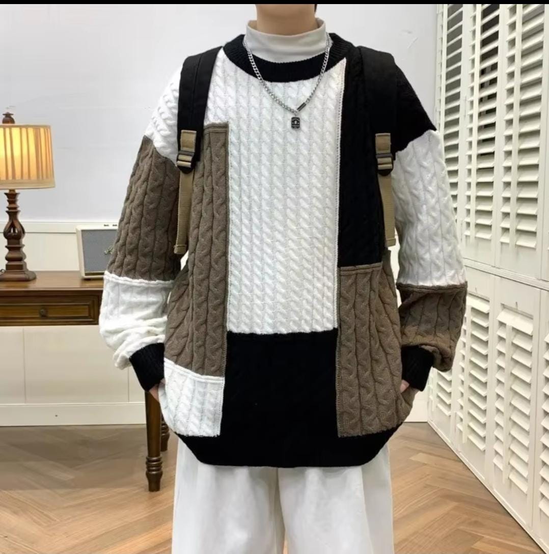 Trendy Brand Loose-fit Sweater For Men P8965874 4XL Trendy Brand Loose-fit Sweater For Men P8965874 4XL