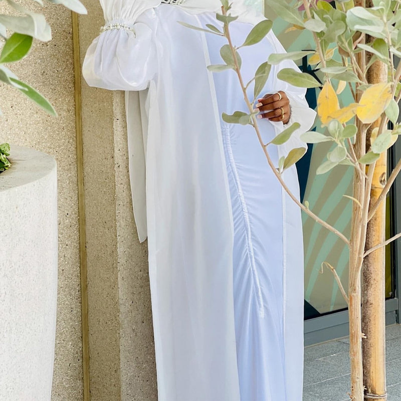 Women's Long Sleeve Solid Color Abaya XL 509147