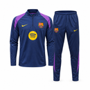 Size -M FC Barcelona Navy Blue & Purple Training Tracksuit Set – Long Sleeve Top and Pants MF 1904