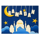 Navy Blue Kids Ramadan Kareem Dining Placemat 1557607