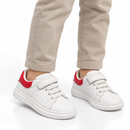Boys’ White & Red Strap Sneakers SSDR 4081 – Size 26