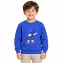 Boys Royal Blue Sonic Graphic Sweatshirt  X853331- Size 110 cm