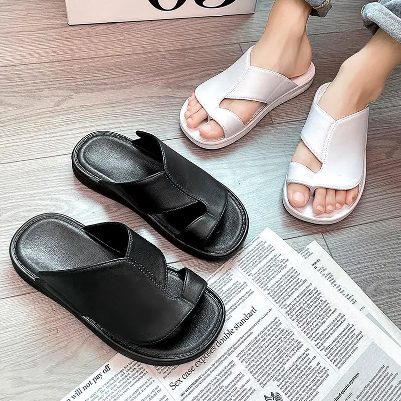 Non-slip Soft-soled Casual Men's Slippers White MS24 Non-slip Soft-soled Casual Men's Slippers White MS24