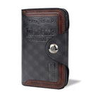 Men Leather Vertical Section ID Credit Card Holder Wallet Purse   B198004 - TUZZUT Qatar Online Shopping
