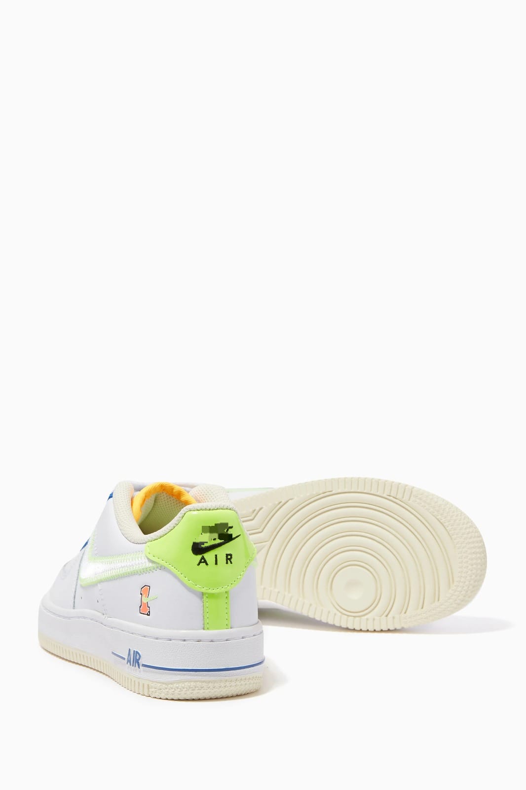 Air Force White Blue and Orange Sneakers FB1393 Air Force White Blue and Orange Sneakers FB1393