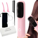 Rechargeable Hair Straightener Brush MS001 - TUZZUT Qatar Online Shopping