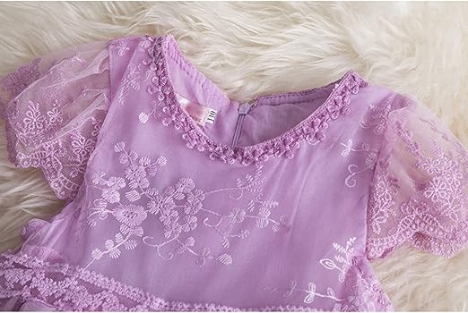 Children's Dress, Round Neck Dress, Kids' Short Sleeve Dress, Children's Dress Princess Long Dress, Cute, Party Dress   S2143634 - TUZZUT Qatar Online Shopping