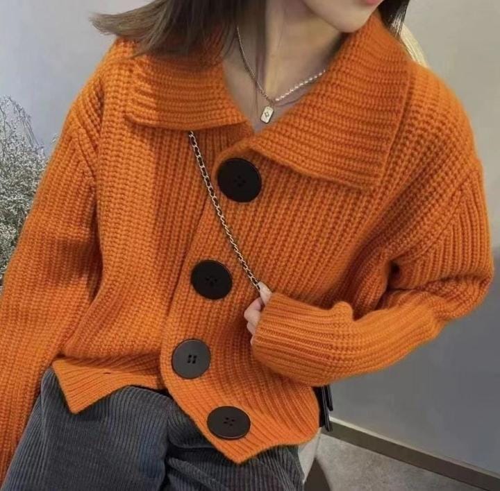 Fashion Women's Oversized Buttons Sweater Coat 456174 Fashion Women's Oversized Buttons Sweater Coat 456174