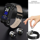 2-in-1 Ear Bud w/Fitness Tracker Bracelet - TUZZUT Qatar Online Shopping