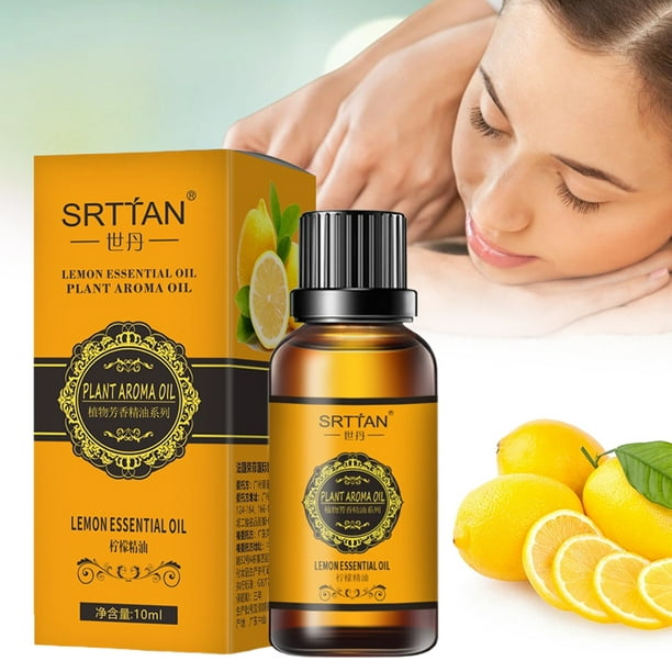 SRTTAN Lemon Essential Oil Plant Aroma For Relaxing Massage Essential Liquid 10ml - Tuzzut.com Qatar Online Shopping