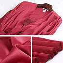 Women's Pajama Set 5 Piece Satin Lace Summer Sexy Nightdress B227408 - TUZZUT Qatar Online Shopping