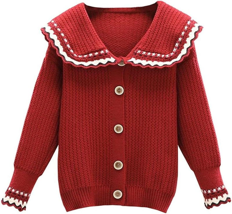 Knitted Cotton Thick Warm Cardigan Winter Sweaters With Skirt 57061 XL